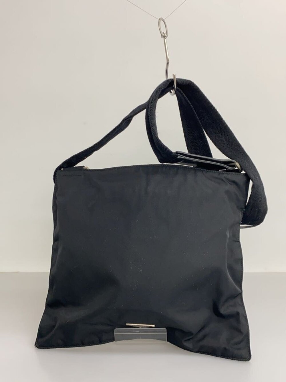 Prada Tessuto Messenger Bag Crossbody black